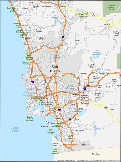 towns outside of san diego.